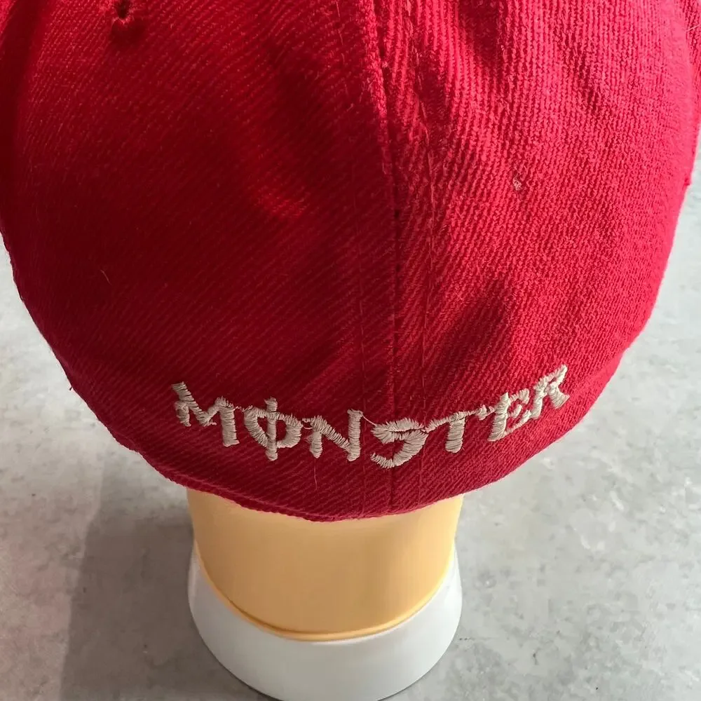 Monster Energy x Fox Racing Fitted Hat Size 7 1/8 Red BMX Kipa